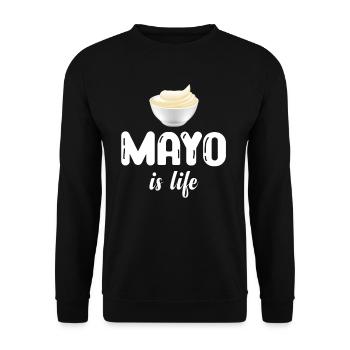Mayo Is Life Funny Mayonnaise Sweet Relish - Sweat-shirt Unisexe - noir - Devant - Alina (178cm) & Michal (187cm)