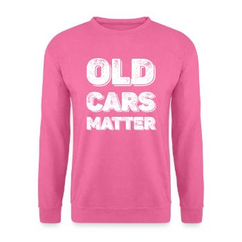 Les vieilles voitures sont importantes. - Sweat-shirt Unisexe - rose - Devant