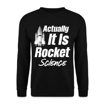 Eigentlich Handelt Es Sich Um - Unisex Pullover - Schwarz - Vorne - Alina (178cm) & Michal (187cm)