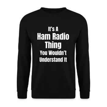 C’est un truc de radio amateur que vous ne pouvez pas - Sweat-shirt Unisexe - noir - Devant - Alina (178cm) & Michal (187cm)