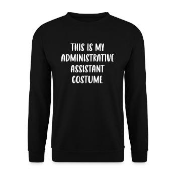 This is my administrative assistant costume. - Unisex Sweatshirt - black - Front - Alina (178cm) & Michal (187cm)