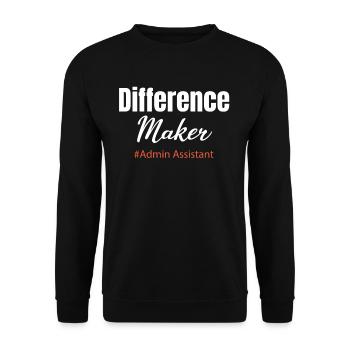Deputy Secretary of the Administrative Group, - Unisex Sweatshirt - black - Front - Alina (178cm) & Michal (187cm)