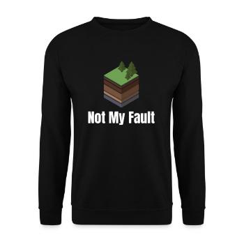 Nicht Meine Schuld, Lustiger Seismologe, - Unisex Pullover - Schwarz - Vorne - Alina (178cm) & Michal (187cm)