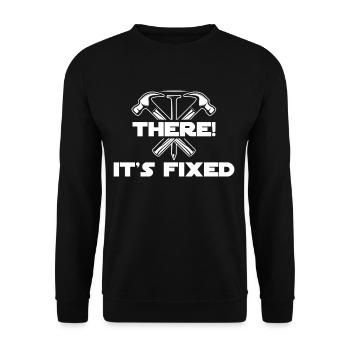 Never Better, Funny Craftsman, Contractor, - Unisex Sweatshirt - black - Front - Alina (178cm) & Michal (187cm)