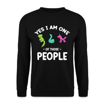 Yes, I'm one of those people - Unisex Sweatshirt - black - Front - Alina (178cm) & Michal (187cm)