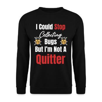 I could stop collecting, but I - Unisex Sweatshirt - black - Front - Alina (178cm) & Michal (187cm)