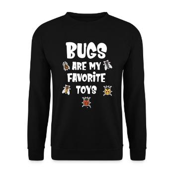 Sind Meine Lieblingsspielzeuge - Unisex Pullover - Schwarz - Vorne - Alina (178cm) & Michal (187cm)