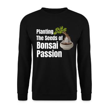 Die Samen Der Bonsai-leidenschaft Pflanzen - Unisex Pullover - Schwarz - Vorne - Alina (178cm) & Michal (187cm)