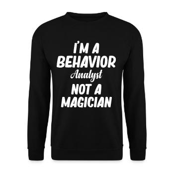 T Shirt for Bewä I'm a Behavior Analyst - Unisex Sweatshirt - black - Front - Alina (178cm) & Michal (187cm)