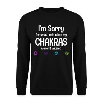 I'm sorry for what I said when my - Unisex Sweatshirt - black - Front - Alina (178cm) & Michal (187cm)