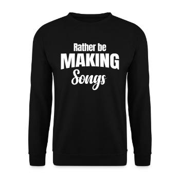 Lieber Lieder Machen, Karaoke, Gitarrist, Chor, - Unisex Pullover - Schwarz - Vorne - Alina (178cm) & Michal (187cm)