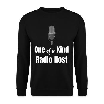 Einzigartiger Radiomoderator, Ham Recording, - Unisex Pullover - Schwarz - Vorne - Alina (178cm) & Michal (187cm)