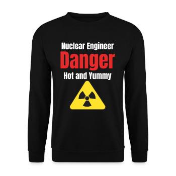 Nuclear Engineer Danger Hot & Yummy Engineer - Unisex Pullover - Schwarz - Vorne - Alina (178cm) & Michal (187cm)