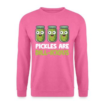Les concombres marinés sont délicieux, fermentés - Sweat-shirt Unisexe - rose - Devant