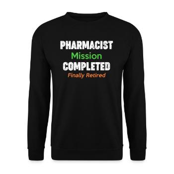 Mission pharmacienne terminée, Propofol - Sweat-shirt Unisexe - noir - Devant - Alina (178cm) & Michal (187cm)