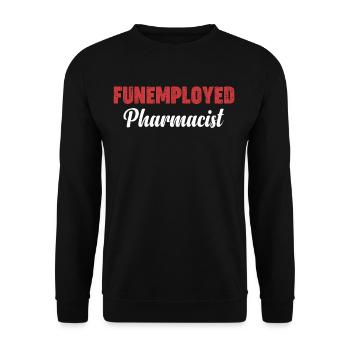 Spaßbeschäftigter Apotheker Apotheker Im - Unisex Pullover - Schwarz - Vorne - Alina (178cm) & Michal (187cm)