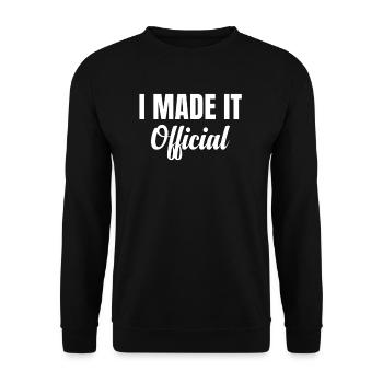 I have become an officially ordained minister - Unisex Sweatshirt - black - Front - Alina (178cm) & Michal (187cm)