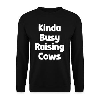 A bit busy with the cultivation of - Unisex Sweatshirt - black - Front - Alina (178cm) & Michal (187cm)