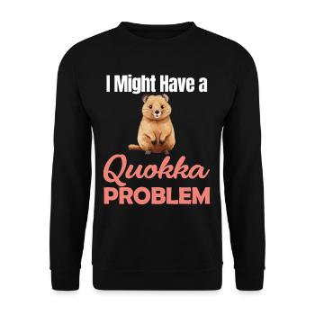 J’ai peut-être un problème de Qoukka - Sweat-shirt Unisexe - noir - Devant - Alina (178cm) & Michal (187cm)