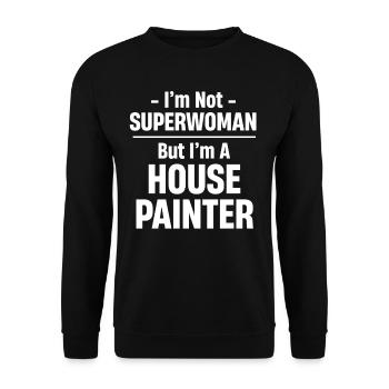 Je ne suis pas une superwoman, mais je suis - Sweat-shirt Unisexe - noir - Devant - Alina (178cm) & Michal (187cm)