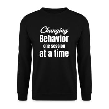 Changing behavior, one session at a time - Unisex Sweatshirt - black - Front - Alina (178cm) & Michal (187cm)