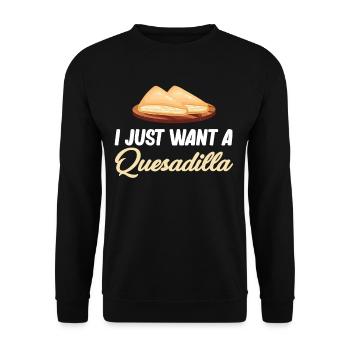 I just want an Argentine - Unisex Sweatshirt - black - Front - Alina (178cm) & Michal (187cm)