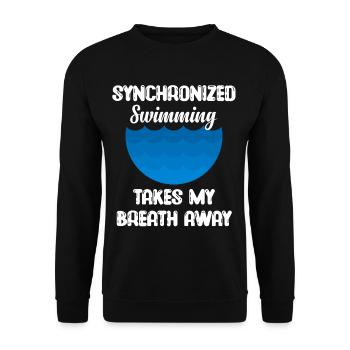 La natation synchronisée me coupe le souffle Ballerine - Sweat-shirt Unisexe - noir - Devant - Alina (178cm) & Michal (187cm)