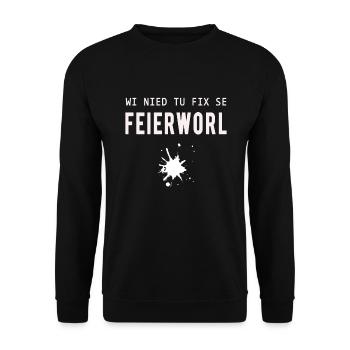 Firewall, lustiger Spruch, IT, EDV, Computer - Unisex Pullover - Schwarz - Vorne - Alina (178cm) & Michal (187cm)