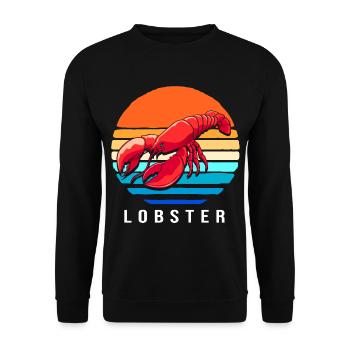 Spiny lobster, seafood, lobster, lobster - Unisex Sweatshirt - black - Front - Alina (178cm) & Michal (187cm)