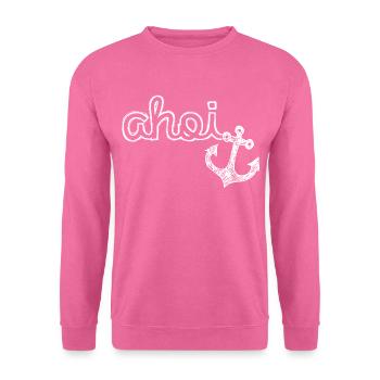 Ahoy anchor sketch sketch Port maritime - Sweat-shirt Unisexe - rose - Devant