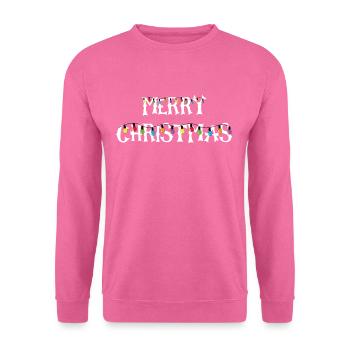 Joyeux Noël String lights cadeau - Sweat-shirt Unisexe - rose - Devant