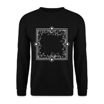 Ornements Décoration Cadre décoration blanche - Sweat-shirt Unisexe - noir - Devant - Alina (178cm) & Michal (187cm)