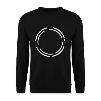 Circular Frame Bar Background - Unisex Sweatshirt - black - Front - Alina (178cm) & Michal (187cm)