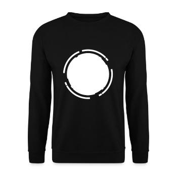 Fond de cadre blanc Kreisfömig - Sweat-shirt Unisexe - noir - Devant - Alina (178cm) & Michal (187cm)