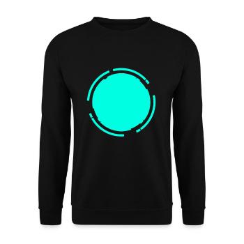Round background Circular bar - Unisex Sweatshirt - black - Front - Alina (178cm) & Michal (187cm)