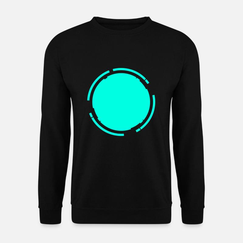 Round background Circular bar - Unisex Sweatshirt - black