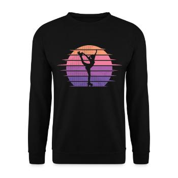 Roller Skates Roller Skating Vintage Roller Skate - Unisex Sweatshirt - black - Front - Alina (178cm) & Michal (187cm)