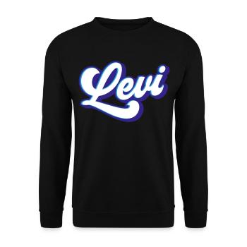 Levi | Colors changeable - Unisex Sweatshirt - black - Front - Alina (178cm) & Michal (187cm)