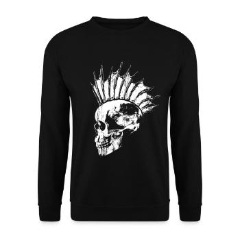 Fischpunk - Unisex Pullover - Schwarz - Vorne - Alina (178cm) & Michal (187cm)