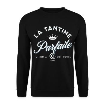 La Tantine Parfaite BC - Sweat-shirt Unisexe - noir - Devant - Alina (178cm) & Michal (187cm)