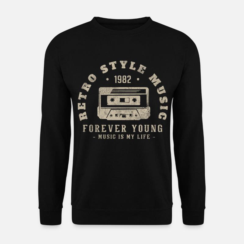 Retro 1982 Geburtstagsgeschenk 1982 Jahrgang 1982 - Unisex Pullover - Schwarz