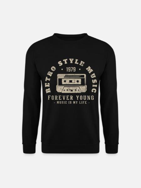 Retro 1979 Geburtstagsgeschenk 1979 Jahrgang 1979 - Unisex Pullover - Schwarz