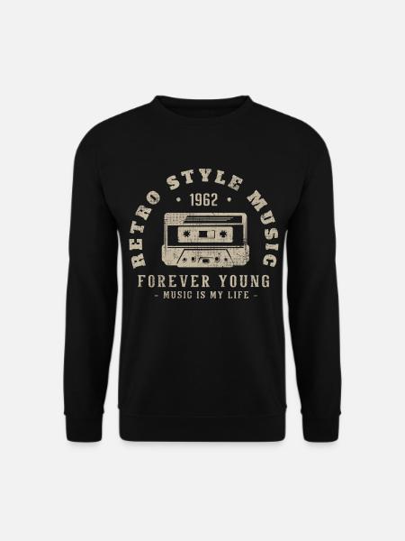 Retro 1962 Geburtstagsgeschenk 1962 Jahrgang 1962 - Unisex Pullover - Schwarz