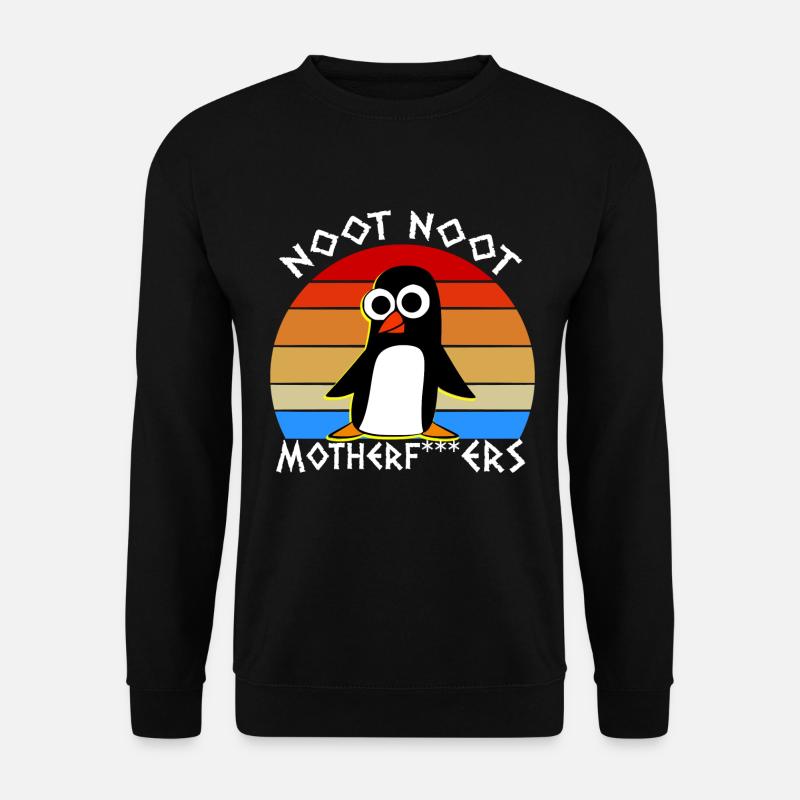 Noot Noot Pingu Meme Motherf - Unisex Pullover - Schwarz