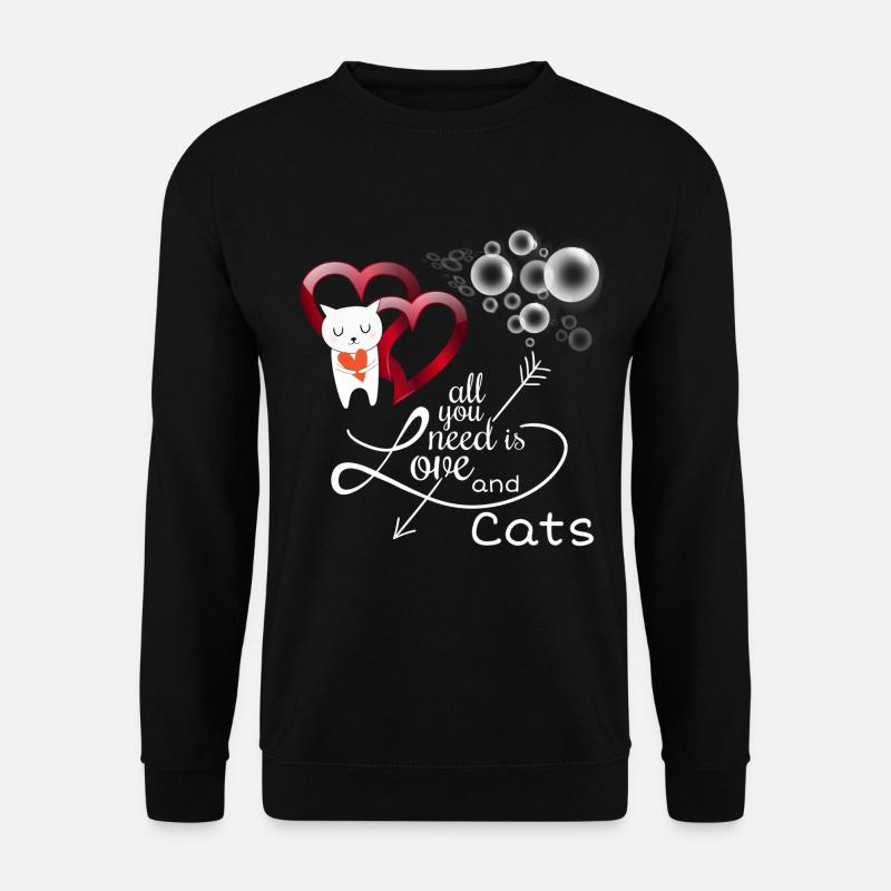 Amis chat, dire chat - Sweat-shirt Unisexe - noir