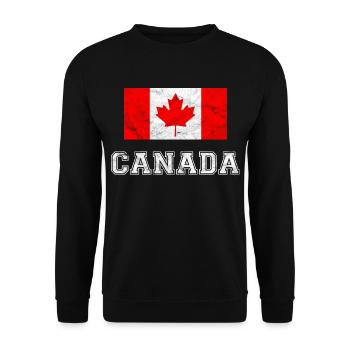 Drapeau Canada Drapeau Canada Patriot Pride - Sweat-shirt Unisexe - noir - Devant - Alina (178cm) & Michal (187cm)