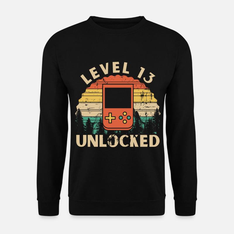 Level 13 Unlocked - Unisex Sweatshirt - black