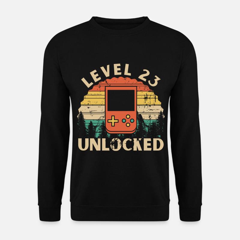 Level 23 freigeschaltet - Unisex Pullover - Schwarz