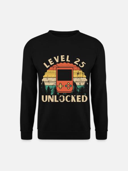 Level 25 Unlocked - Sweat-shirt Unisexe - noir