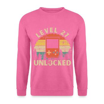 Level 27 freigeschaltet - Unisex Pullover - Pink - Vorne